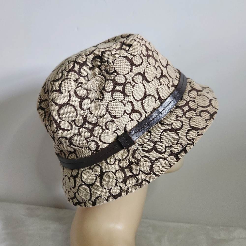 Walt Disney World Mickey Mouse Silhouette Tan Brown Bucket Hat - Picture 9 of 13